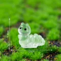 Leuchtende Miniatur Raupe Figur für Mikro Landschaft DIY Dekoration, Harz Spielzeug, klein - Leuchtende Raupe Klein (22#)