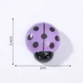 Lila Marienkäfer Miniatur Figur Garten Dekor DIY Mikro Landschaft süß Ornament 2.4x2cm - Leuchtender Marienkäfer (10# Leuchtendes Violett Groß)