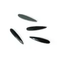 Strass Cristallo Nero Navetta Retro Piatto 6x30mm Accessori Fai da Te Telefono - Nero