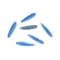 Strass in cristallo piatto blu a goccia 6x30mm accessorio telefono DIY pietra di vetro - Blu Zaffiro