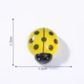 Miniatur Harz gelb Marienkäfer Figur für Mikro Landschaft Garten DIY Dekoration Zubehör - Leuchtender Marienkäfer (13# Leuchtendes Gelb Klein)