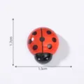 Kleine Marienkäfer Miniatur Figur für Mikro Landschaft DIY Garten Dekoration und Basteln. - Leuchtender Marienkäfer (15# Leuchtendes Rot Klein)
