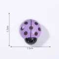Miniatur lila Marienkäfer Deko Figur für Mikro Mikro Landschaft Gartenarbeit DIY Zubehör - Leuchtender Marienkäfer (16# Leuchtendes Violett Klein)