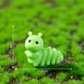 Kleine leuchtende Raupe Figur, Harz Mikrolandschaft DIY Desktop Deko Ornament. - Raupe Klein Einfarbig (10#)