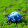Mini blaue Käfer Figur Harz Miniatur Mikrolandschaft Moos DIY Desktop Ornament 1,2x2,1cm - Käfer Groß (6#)
