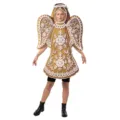 Christmas angel gingerbread man costume funny holiday cosplay party outfit for adults - Top (PD-1192) / Adult