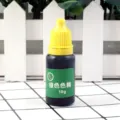Green color pigment dye for epoxy resin UV craft DIYing, 10g bottle closeup detail view. - 10g/Piece / Green