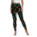 Christmas digital print high waist women leggings festive holiday yoga pants activewear - S / Bottoms / Black Lights Style (XG013-1135)