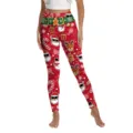 Christmas digital print leggings for women high waist festival yoga pants slim fit - S / Bottoms / Red Glitter Style (XG013-1132)