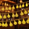 LED string lights warm yellow glowing hanging decor for bedroom party camping atmospheric lighting - Battery Powered / 1.5m 10 Lights