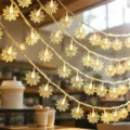 LED star string lights warm white fairy lights for room bedroom patio party decoration - 1.5m 10LED Battery / Warm Yellow