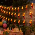 Solar outdoor LED parrot string lights for courtyard birthday party atmosphere decoration. - 1.5m 10LEDs (Battery) / Parrot Design