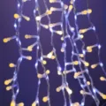LED curtain fairy lights warm white window string light indoor bedroom holiday party decor - Steady On and Flow Mode 800 LEDs / Warm Light