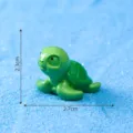 Mini figurine de tortue verte en résine, accessoire DIY micro-paysage marin, 2.3x2.7cm. - Nouveau monde océanique / #1 Petite tortue marine
