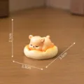 Mini figurine animal endormi en résine décoration de bureau micro paysage chiot mignon accessoire - Ours en peluche