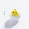 Mini statuetta di pulcino in resina nel guscio, decorazione DIY carina per terrario. - Pulcino felice / 2# Pollo