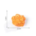 Mini orange snack nourriture charme résine DIY artisanat accessoire 1.4x2.2cm. - 3# Mini galettes de riz croustillantes