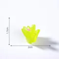 Mini adorno de césped suculento verde con flor rosa, accesorio DIY de micropaisaje. - 8# Verde amarillento pequeño