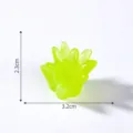 Miniatura hierba de simulacion, ornamento verde fluorescente micro paisaje DIY SKU. - 14# Verde amarillento grande