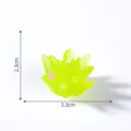 Mini figura de planta suculenta de resina verde paisaje DIY micro eco botella 2.3x3.3cm - 17# Verde amarillento grande