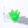 Mini planta suculenta de resina verde micro paisaje accesorio decorativo DIY adorno de jardín - 19# Verde claro mediano