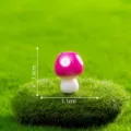 Mini figurina fungo rosa bonsai micro paesaggio DIY giardino decoro piccolo ornamento - N. 14 piccolo cinque punti rosa rosso
