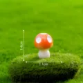 Miniatura di fungo in resina, graziosa decorazione per micro paesaggio e giardino fatato DIY. - N. 19 piccolo cinque punti arancione