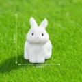 Miniature white rabbit figurine resin ornament for micro landscape desktop decor 2.5cm - 2# White Rabbit / White