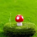 Miniatura fungo rosso a pois bianchi ornamento micro paesaggio bonsai DIY deco SKU - N. 15 piccolo cinque punti rosso