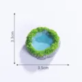 Miniatur Moos Teich Harz Ornament Bonsai DIY Landschaftsbau Mikrolandschaft Dekoration 3.5cm - #14 Moos-Teich