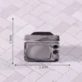 Miniature retro TV ornament dollhouse DIY miniature furniture vintage TV decoration accessory - Black And White TV (1#)