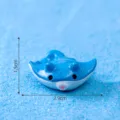 Mini figurine raie bleue en résine, accessoire déco DIY micro paysage mignon d'animal marin. - Nouveau monde océanique / #5 Raie manta