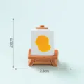 Miniature easel ornament dollhouse decoration miniature desktop display model cute prop - Autumn Easel