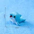 Mini blue dolphin resin figurine for micro landscape DIY aquarium decoration and crafts. - Dolphin