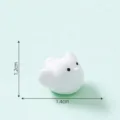 Miniature white puppy figurine for micro-landscape gardening DIY desktop ornament 1.2x1.4cm - Bird Snowball