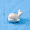 Mini white whale figurine for micro landscape, cute DIY marine animal desktop ornament. - 8# Beluga Whale