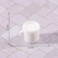 Mini weiße Keramik Kaffeetasse Puppenhaus Miniatur Möbel Deko Zubehör neu 1.1x1.3cm - Becher (6#)