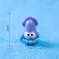Miniature purple squid figurine resin toy for micro landscape DIY aquarium decoration 2.8cm - 9# Squid