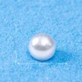 Mini resin white pearl bead for micro landscape fish tank aquarium DIY decoration accessory 1cm - 1 Piece / Pearl Medium #2