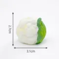 Mini estatuilla de coliflor de resina, linda decoración vegetal DIY para micro paisaje en miniatura. - 4# Coliflor