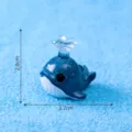 Mini blue whale figurine resin micro landscape cute ocean DIY accessory SKU variant - 10# Sperm Whale