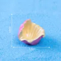 Miniature pink and yellow resin shell ornament for fish tank micro landscape DIY decor. - 1 Piece / 4# Pink Shell
