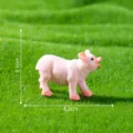 Miniatuur hars roze varken beeldje voor micro landschap DIY tuin bureau decoratie ambachten. - 3# Varkentje nr. 1