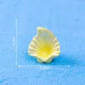 Miniature resin seashell ornament yellow fish tank micro landscape decor 3.7x3.4cm - 1 Piece / Yellow Shell #6