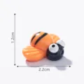 Cute resin bee figurine miniature micro landscape DIY garden decor mini desktop ornament 1.2x2.2cm - Bee