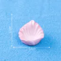 Mini resin shell ornament for micro landscape aquarium decor, cute pink DIY miniature accessory. - 1 Piece / Leaf-Shaped Shell #8