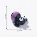 Mini cute cartoon insect spider resin figurine DIY micro landscape desktop decoration accessory - Purple Spider