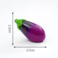 Mini adorno de berenjena de resina, lindo accesorio de decoración DIY de verduras. - 14# Berenjena