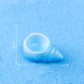 Mini resin seashell ornament micro landscape DIY fish tank aquarium decoration 3.7cm - 1 Piece / 10# Blue Conch