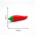 Mini simulación pimiento rojo adorno, 5.6cm DIY micro paisaje decoración accesorio. - 21# Chile de árbol